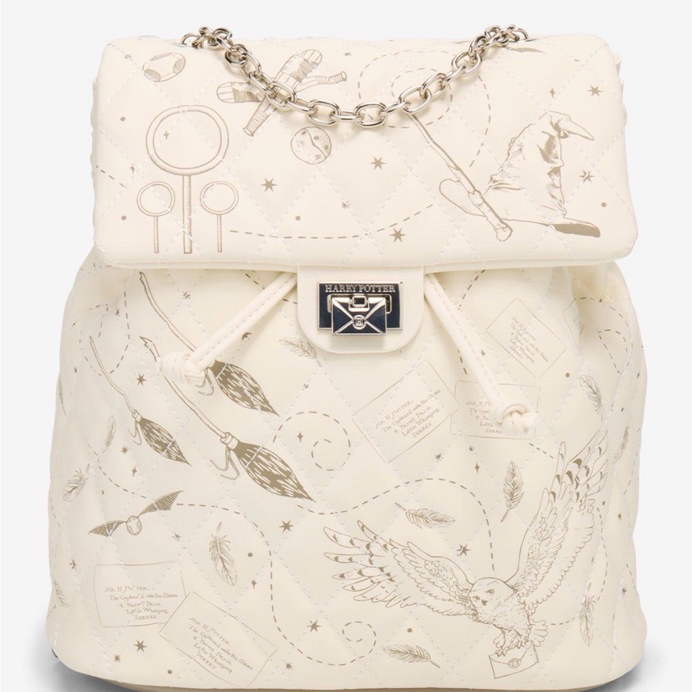 Harry Potter Tonal Icons Quilted Mini
Backpack NWT